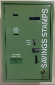 SAVINGS STAMP VENDING MACHINE
